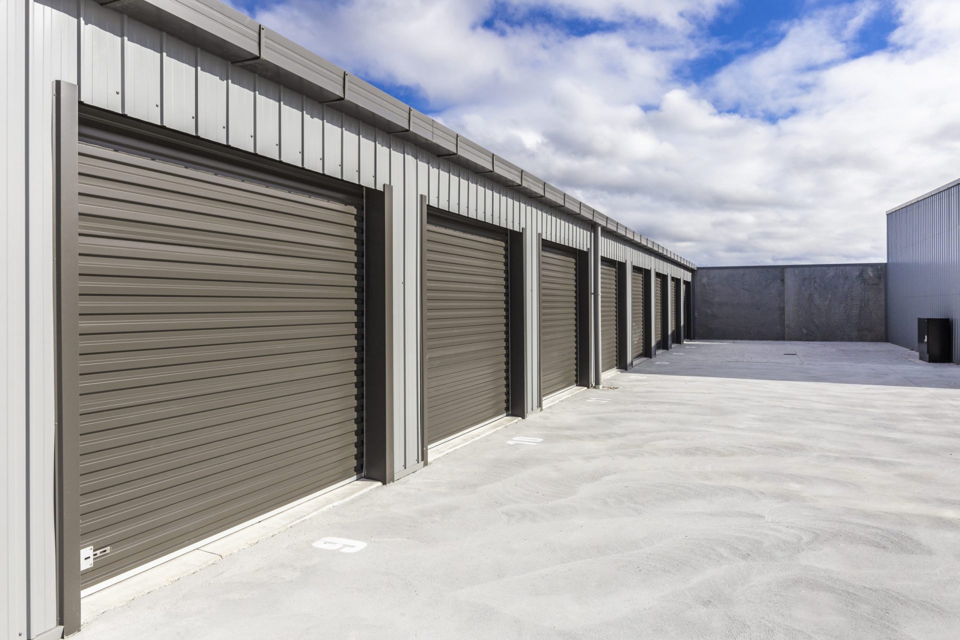 Exterior of storage facility